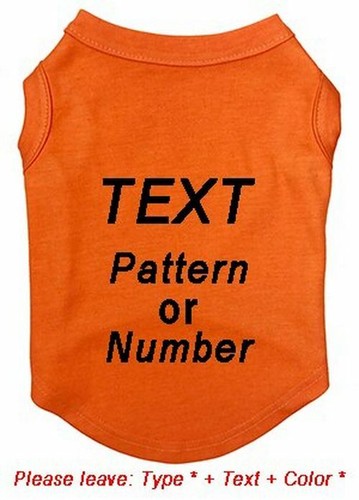 Custom Print Pet T-shirt Personalized Unique Cute Summer Dog Puppy Cat Clothes - Picture 19 of 20