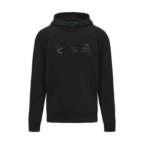 Mercedes Benz AMG Petronas F1 Unisex Stealth Large Logo Hoodie - Schwarz - Bild 1 von 6