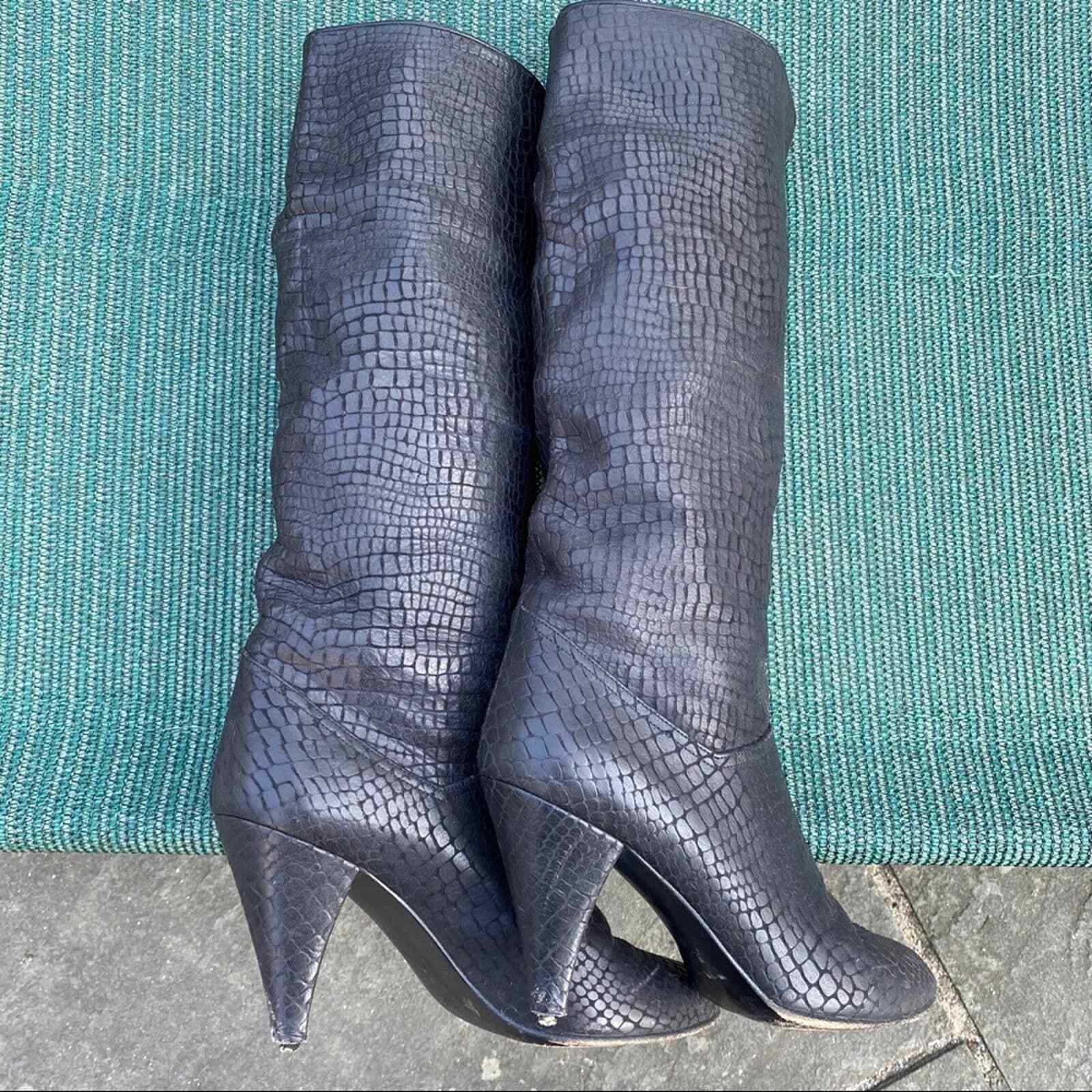 Adriano Fosi tall boots made in Italy Size 8 Gem