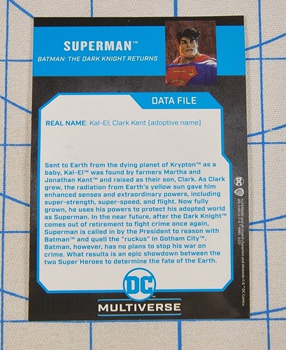 Tarjeta coleccionable McFarlane DC Multiverse Superman The Dark Knight Returns 110121FL - Imagen 6 de 6
