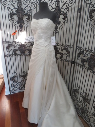 ABITO DA SPOSA P171 MAGGIE SOTTERO TAGLIA 14 AVORIO ZIP $999 - Foto 12 di 13