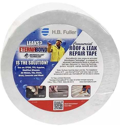 EternaBond RoofSeal weiß 4" x50' MicroSealant UV stabil Dachnaht Reparaturband |