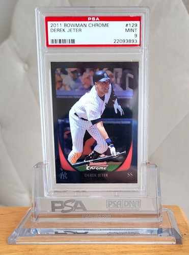2011 Bowman Chrome Derek Jeter #129 PSA 9 Mint New York Yankees