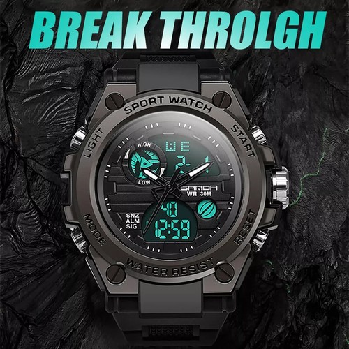 Reloj Digital Militar Relojes de Moda Para Hombre Cuarzo Led Smart Inteligente - Picture 5 of 16