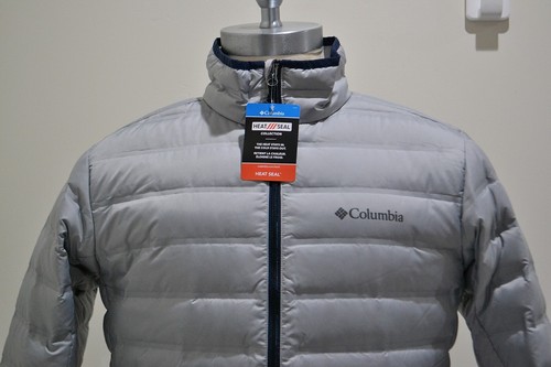 NWT MEN'S COLUMBIA HEAT SEAL FULL ZIP JACKET COAT COLUMBIA GREY SZ M, XL - Picture 2 of 11