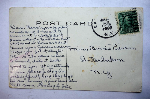 The Hunnting, East Hampton NY Postkarte p/u 1907 - Bild 2 von 2