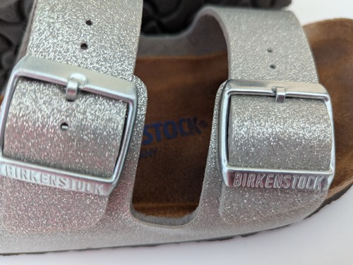 Birkenstock Arizona 37 schmal Weichbettung silber - Bild 3 von 3