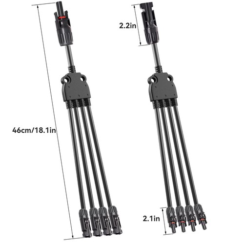 Solar Connectors Y Branch Parallel Adapter Splitter Solar Cable Wire Plug Tool - Picture 10 of 15