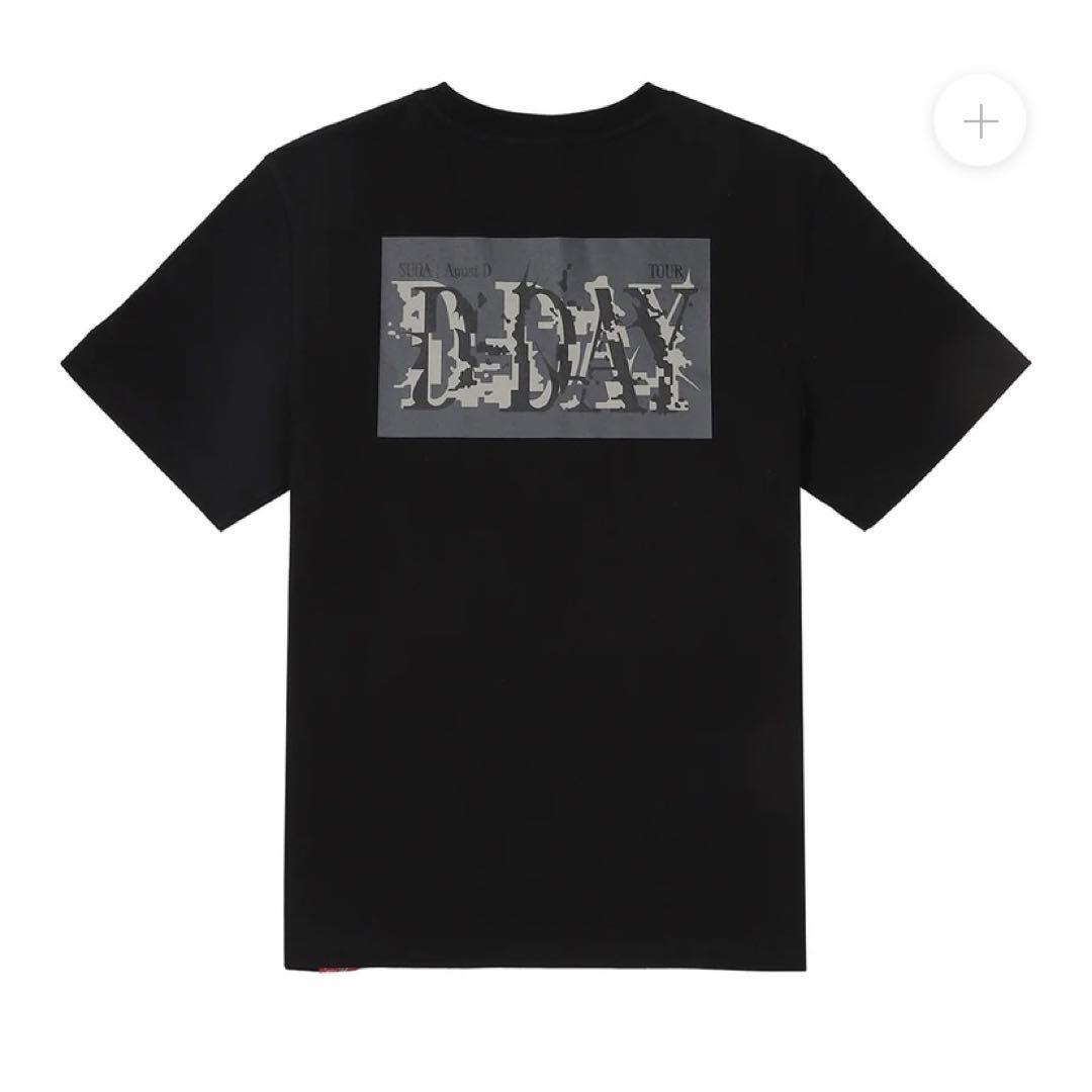 BTS SUGA Agust D TOUR D-DAY L Size Official T-SHIRT Black BTS SUGA Agust D TOUR D-DAY L Size Official T-SHIRT Black
