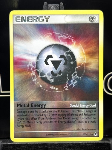 Pokemon Platinum Rising Rivals Single Card Uncommon Metal Energy 100/111 LP 2009 - Picture 3 of 6
