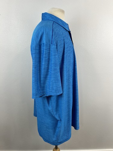 Tommy Bahama Island Zone Performance Marlin Polo Short Sleeve Shirt Blue 3XL - Picture 4 of 7