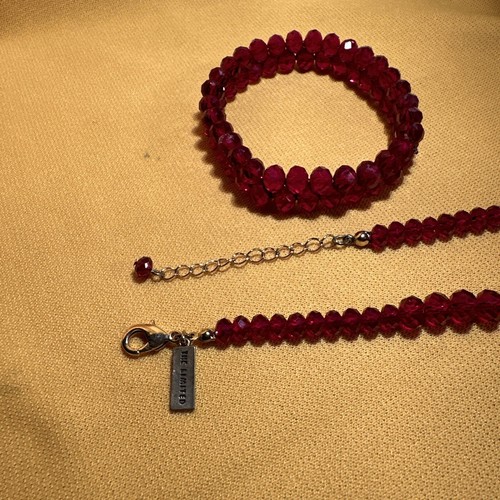 Almandine Garnet Set Of Necklace And Bracelet - Picture 5 of 8