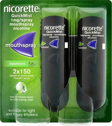 3 X Nicorette Quickmist Duo, 2 x 150 sprays - "FREE SHIP FROM USA" - Picture 2 of 8