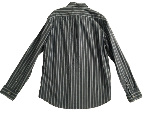 J.Crew Men's Poplin Button Down Long Sleeve Shirt, Blue Stripe Classic Fit Large - Picture 9 of 9