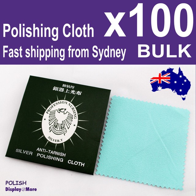 Silver Cleaning Cloth Polishing | BULK 100pcs | ANTI TARNISH Cleaner | AUS Stock Silver Cleaning Cloth Polishing | BULK 100pcs | ANTI TARNISH Cleaner | AUS Stock