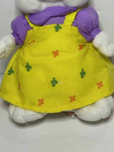Ty 2013 Max and Ruby Plush Bunny RUBY Purple Yellow Dress Stuffed Animal - Picture 2 of 7