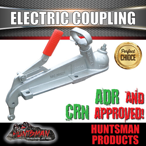 3500Kg 50mm Dacromet Electric Brake Trailer Caravan Coupling CRN 51629 - Picture 2 of 6
