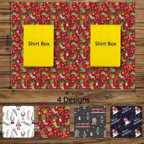 6 Jumbo Christmas Gift Wrapping Paper Roll Xmas Wrap For Holiday - Picture 6 of 12