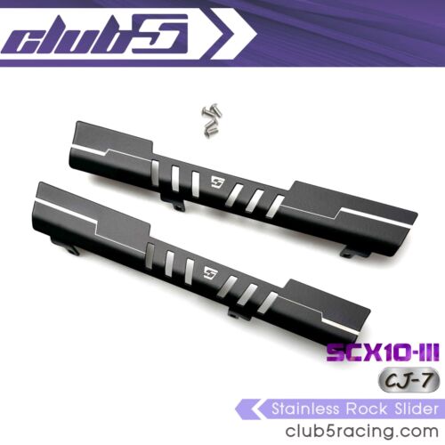 "Blade Runner" Stainless Rock Slider for SCX10III Jeep CJ-7 - Picture 3 of 9