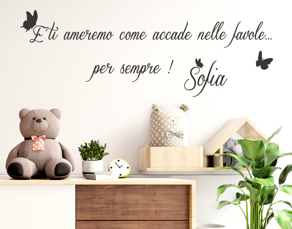 140 Pezzi Adesivi Murali Autoadesivi per Camere da Letto, Rosa per Camerette e Bambini - Decorazione per Camerette