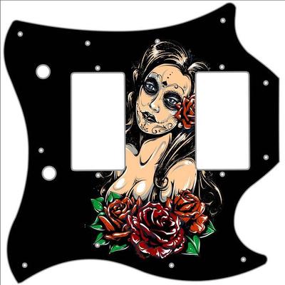SG Standard Schlagbrett maßgeschneidert Gibson Grafikgitarre Pick Guard Lost Soul