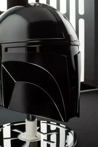 Black Steel Mandalorian Helmet LARP Medieval The Mandalorian Star Wars Helmet - Picture 3 of 5