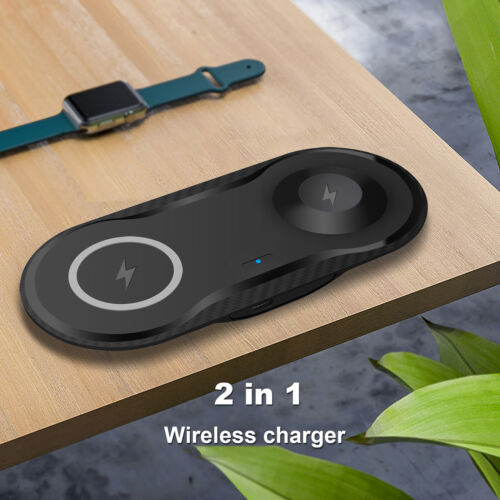 Wireless Charger 2in1 Charging Pad For Apple Watch 10/9/8 iPhone 16/15/14/13/12 - Picture 17 of 22
