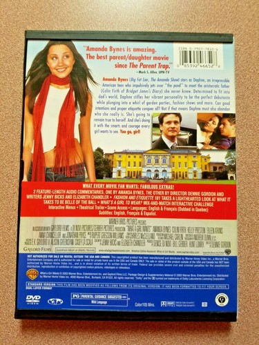 What a Girl Wants (DVD, 2003, Full Frame) DVD MOVIE - Amanda Bynes - Picture 2 of 3