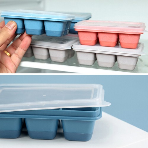 Silikon-Eiswürfelform Mit 6 Gittern Große Kugelform Quadratische Runde : - Bild 7 von 22