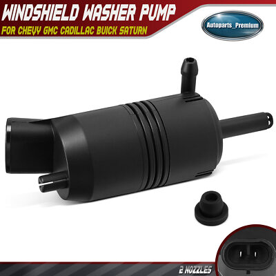 #ad Front or Rear Windshield Washer Pump w Rubber Grommet for Chevy GMC Cadillac $11.48