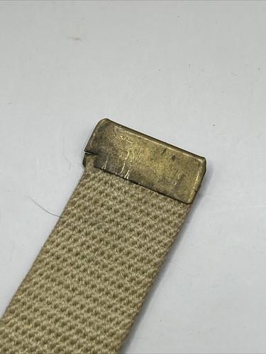 Vintage Boy Scout Belt, 33.5 inches Total Small Belt! Solid Brass Buckle USA - Picture 7 of 7