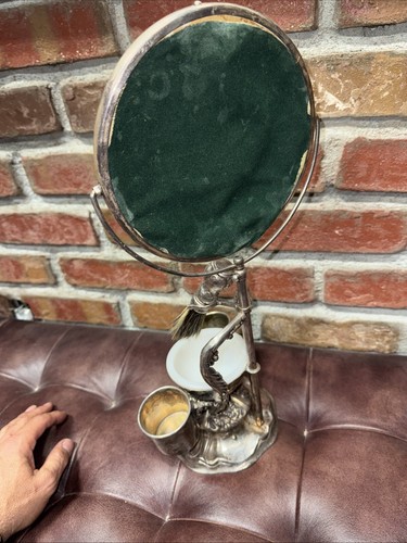 Rare Sterling Silver Vintage Men’s Shaving Vanity Late 1800’s - Early 1900’s - Picture 7 of 12