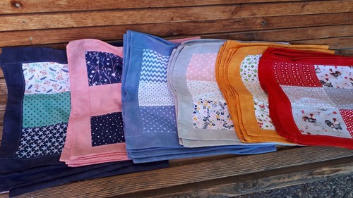 Handmade Kissenbezug  40 x 40 cm  NEU Dekokissen Baumwolle Patchwork  - Bild 8 von 8