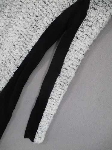 Mossman Dress Womens Small White Black Boucle Bodycon Long Sleeve Knit Textured - Picture 5 of 18