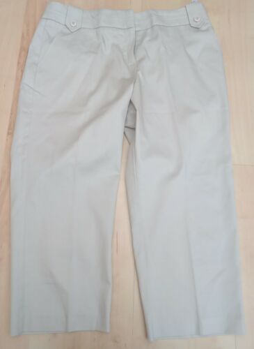 BHS 90% cotton Stone Petities size 12 cropped trousers new (other)