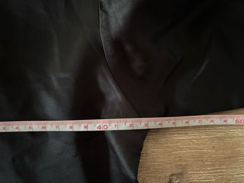 ORSEUND IRIS Ladies Top Size Small Black Button Up Collared Crop Satin Short Sl. - Picture 11 of 15