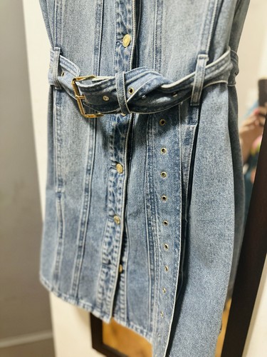 MICHAEL Michael Kors Chain Trim Denim Dress - Picture 8 of 19