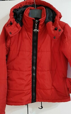 PUMA RUDOLF DASSLER STEPPJACKE Gr.S FÜR KINDER FARBE ROT