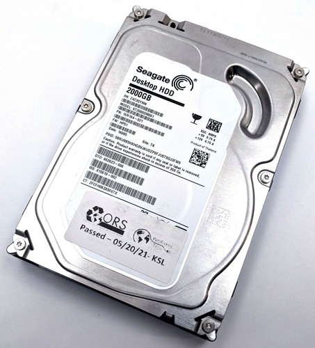 Seagate Barracuda 3.5" 2TB 7200RPM 64MB 6Gb/s SATA HDD Hard Drive ST2000DM001 - Picture 1 of 12