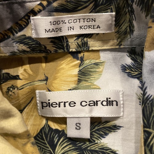 Pierre Cardin camicia hawaiana palme uomo taglia S floreale acqua sabbia 100% cotone usata in ottime condizioni - Foto 6 di 8