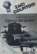 Pubblicità Advertising Werbung Italian Clipping 1976 IL GIOCO DEL PIRATA SEBINO.