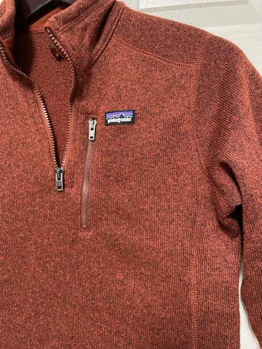Patagonia Better Sweater Youth Boys XL 14 Red 1/4 Zip Pullover - Picture 2 of 12