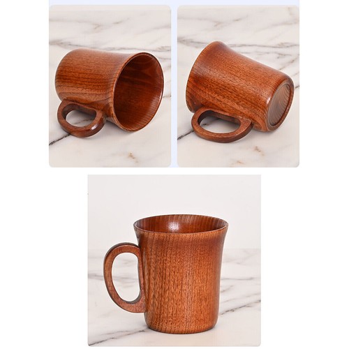 260ML Handmade Wooden Mug Natural Wood Coffee Tea Beer Juice Milk Drinking Cup - Picture 8 of 13