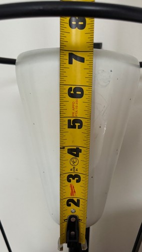 Rare Vintage MCM Metal Iron Lamp Atomic Era Mid Century Modern 50s Saucer Shade - Picture 17 of 19