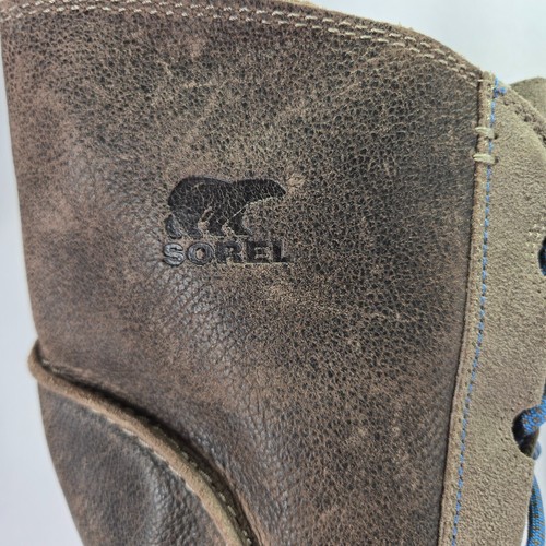 Sorel Stiefel Damen 9,5 braun grau Cate The Great Leder versteckter Keilabsatz wasserdicht - Bild 6 von 19