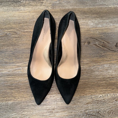 Banana Republic Womens Madison BLACK PEBBLED PUMPS SZ 7/5 - Picture 3 of 14