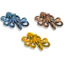 Blue Ribbon Pet Products Resin Ornament - Small Octopus Asst 3 Pack