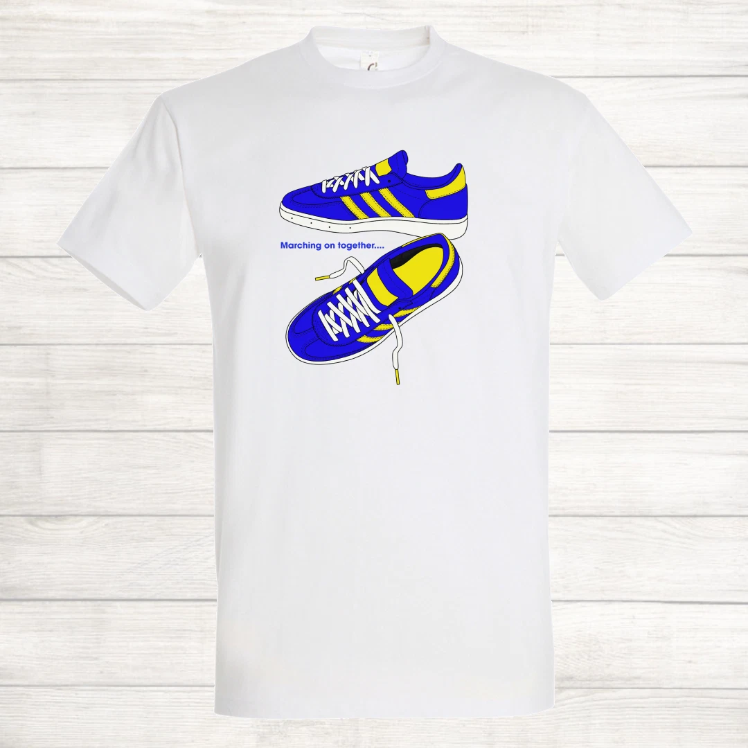 Leeds United Handball Football Marching on Together LUFC Saturday T Shirt