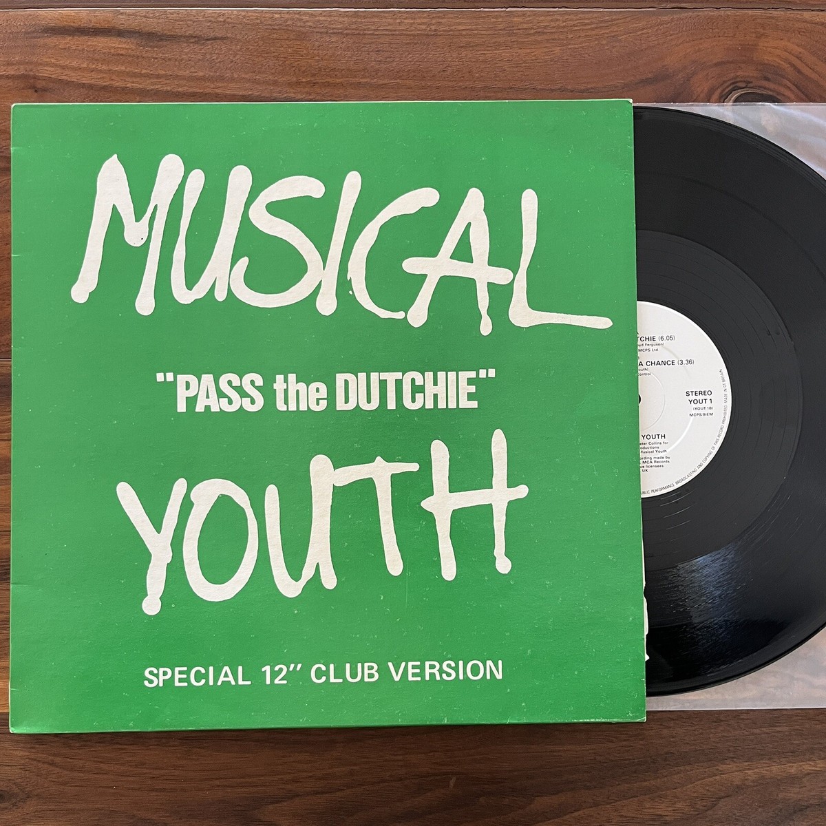 Musical Youth “Pass The Dutchie” Special 12” Club Version LP 45rpm