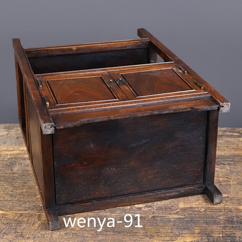 19.6 inches old Chinese Rosewood cabinet. - Picture 9 of 9